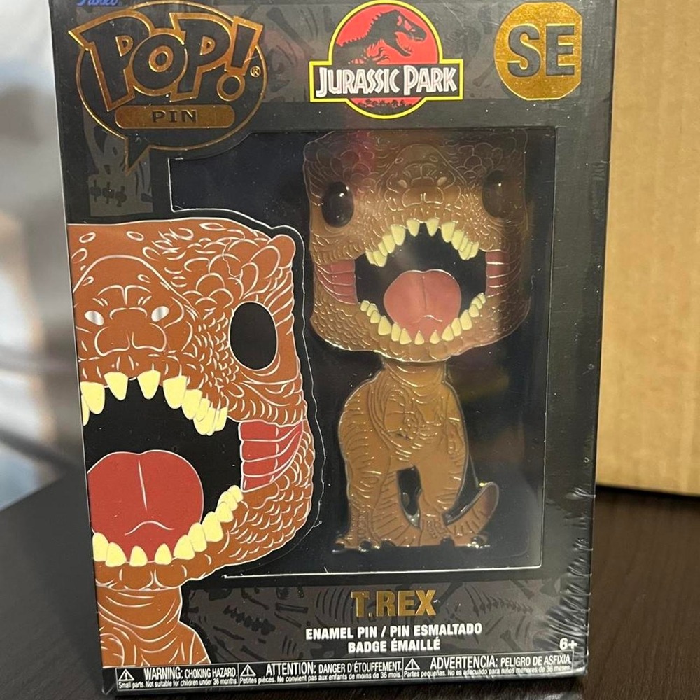The Funko Pop! Pin: Jurassic Park - T-Rex (Special Edition)